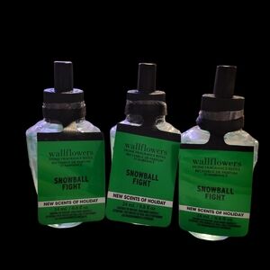 3pc Bath & Body Works Snowball Fight Wallfpwers  Refill. -NEW!